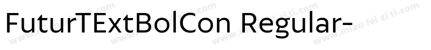 FuturTExtBolCon Regular字体转换